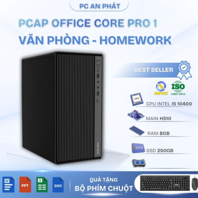 PC Văn Phòng - PCAP Office CORE PRO 1 ( i5 10400 - RAM 8GB - SSD 256GB)